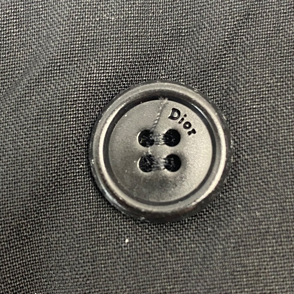 CHRISTIAN DIOR by John Galliano Black Wool Pants Made In Italy Straight Leg Sz 8 - Picture 6 of 9